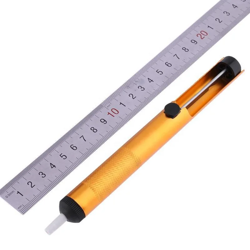 Skyasia Tin Remover Hand Tools Golden Desoldering Pump Vacuum Suction Pen Solder Sucker Desoldering Vacuum Gun