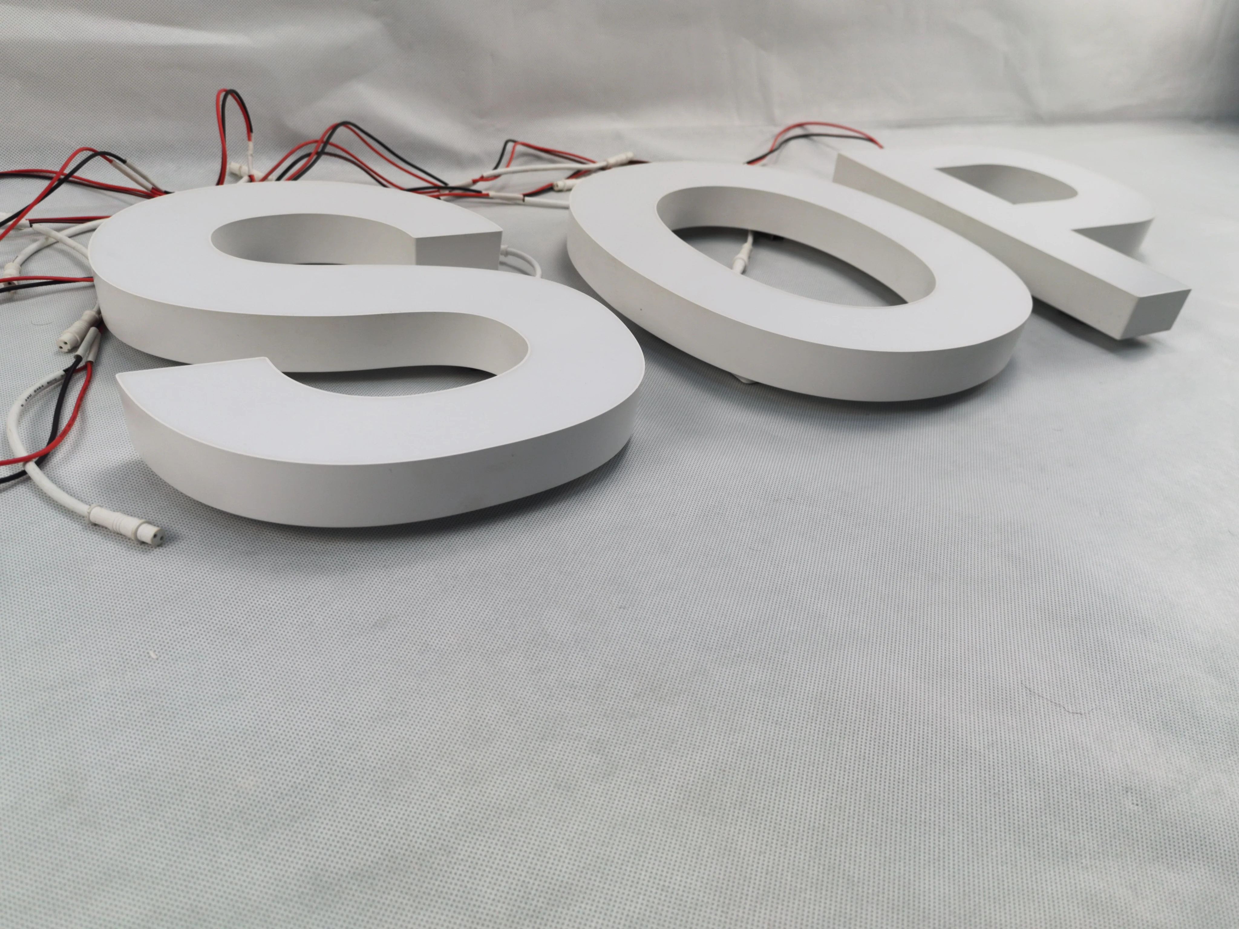 pvc advertising materials solid acrylic letters