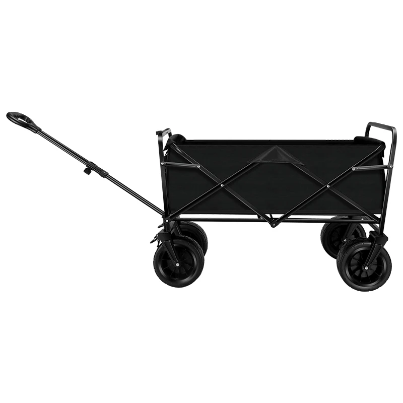 Foldable Picnic Camping Wagon Camping Cart Trail Collapsible Folding Beach Utility Cart Trolley Wagon