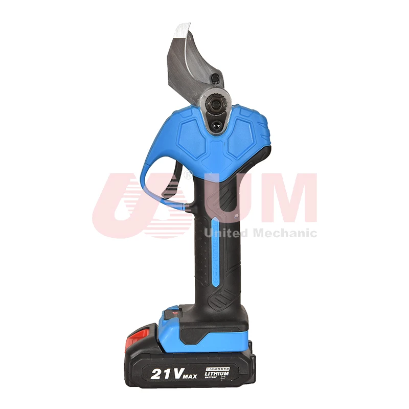 UM Professional 21V Wood Pruner Lithium Branch Pruner Electric Pruning Shear Garden Cordless Pruner Scissors