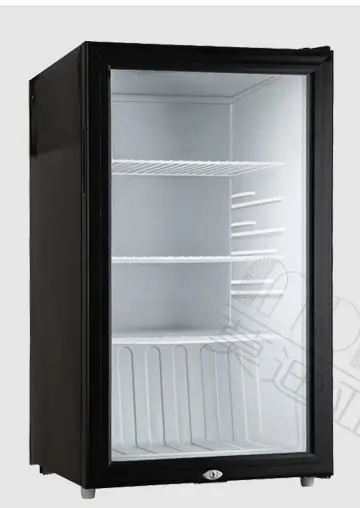 Cooler display refrigerator showcase fruits glass fridge