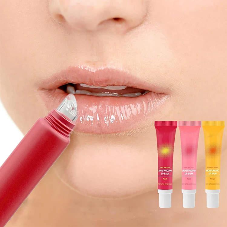 Customized 19mm TPE Silicone Applicator Lip Balm Stick Lip Gloss Container 15ml 20ml Squeeze Cosmetic Plastic Tube