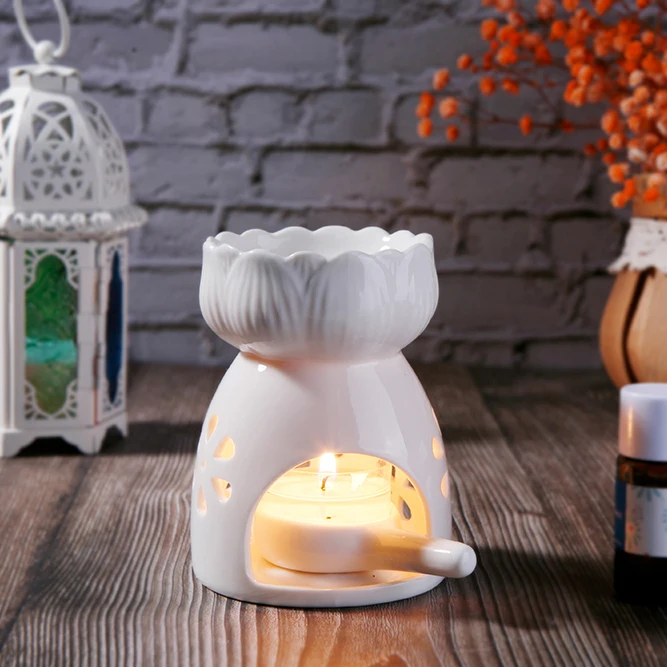 Aroma Essential Oil Candle Burner Ceramic Oil Burner Wax Melt Warmer Incense Burner Aroma Stove