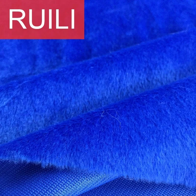 Tricot knitted brushed soft toy material 100% polyester mink fur velboa fabric