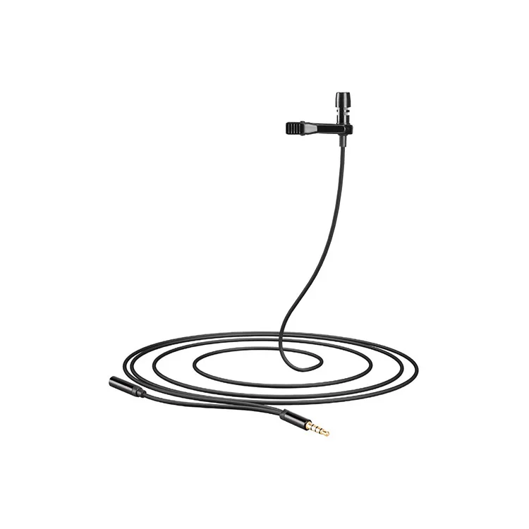 Ealsem Dual-head Clip Lavalier Collar Microphone for Speaking Lectures Tie Clip-on Lapel Microphone