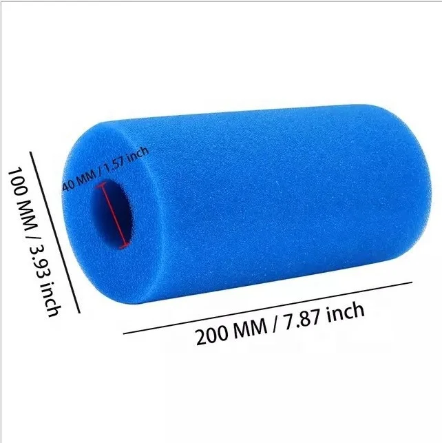 Swimming Pool Filter Foam Cartridge for Type A, Reusable Washable Filter Sponge Cleaner for Pool, Compatible with Intex Type A