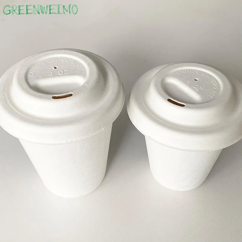 Eco Friendly Packaging Compostable Disposable Paper Biodegradable Coffee Cups With Lids