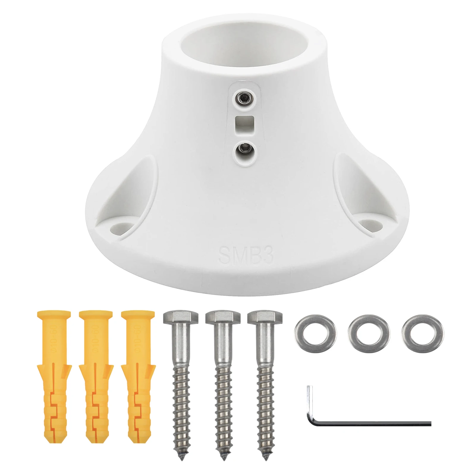 Myard Surface Mount Base Anchor Flange For Swimming Pool Rail Handrail Ladder To Concrete Or Wood Deck