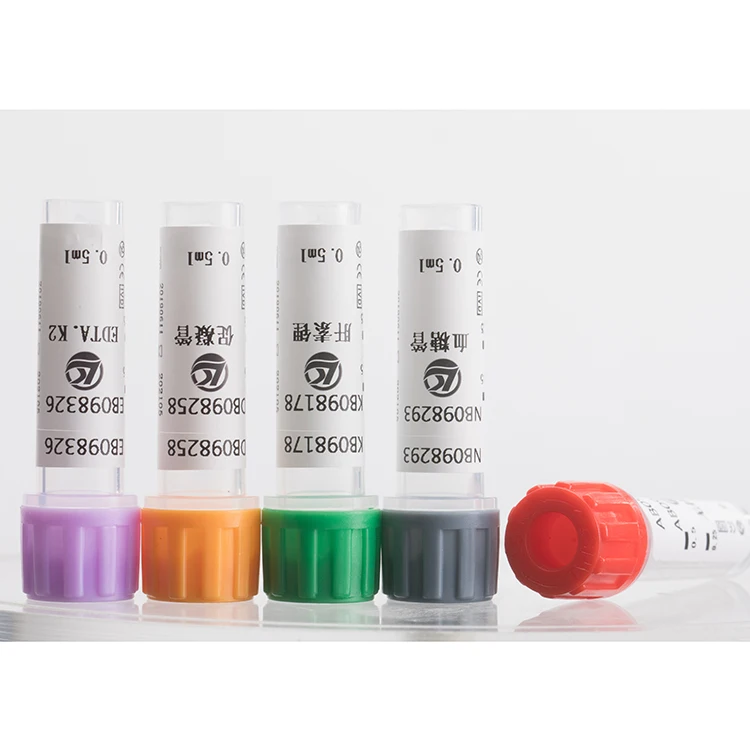 China Manufacturer Direct Sale Plastic Micro Blood Collection Tube Edta Test Tube Micro Blood Collection Tube