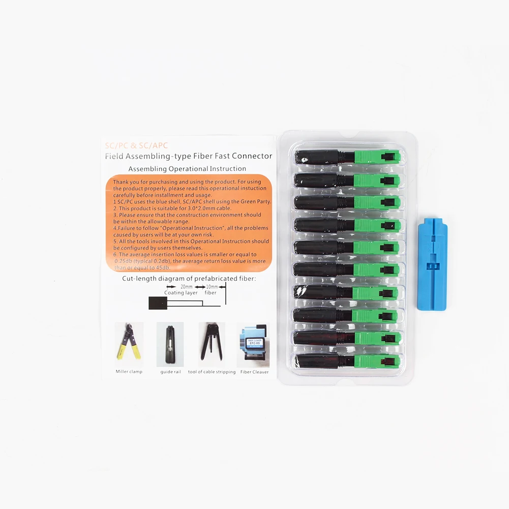 SC/UPC Multi Mode 50/125 Simplex Fiber Optical Fast Connector