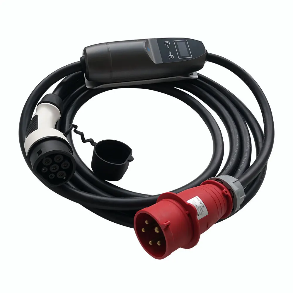 Khons ev charger type 2 16a 3Phase Portable ev charger 11kw 7kw 22kw 3.7kw