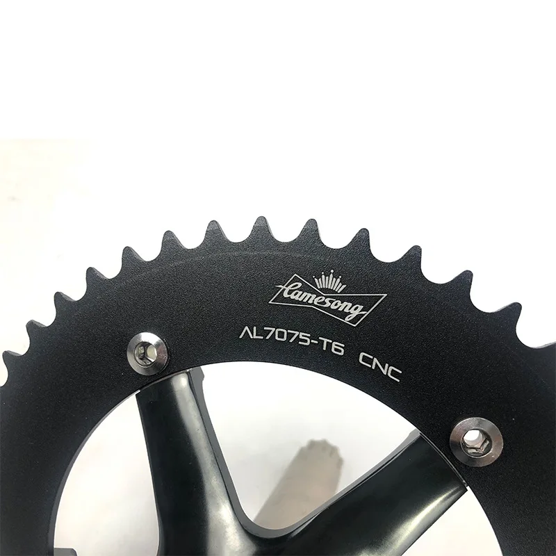 Jetshark Bicycle Accessories Bicycle Crankset Integrated Cnc Hollow Crankset Aluminum Alloy Parts Chainwheel