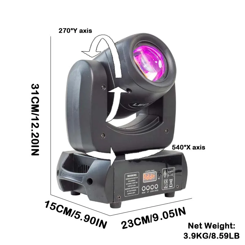 Professional 100W LED Moving Head Beam Light With High Brightness for Stage Performance