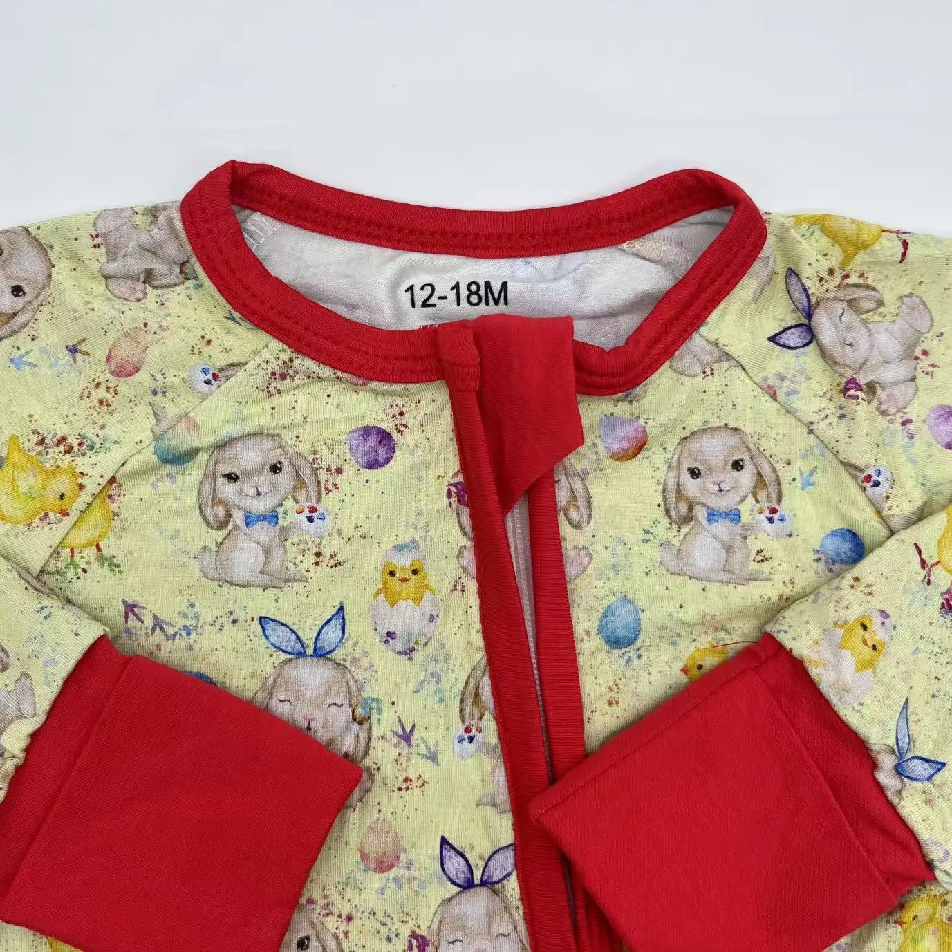 Hottest sale summer viscose bamboo Halloween skull printing Girls custom zipper baby clothes for kids