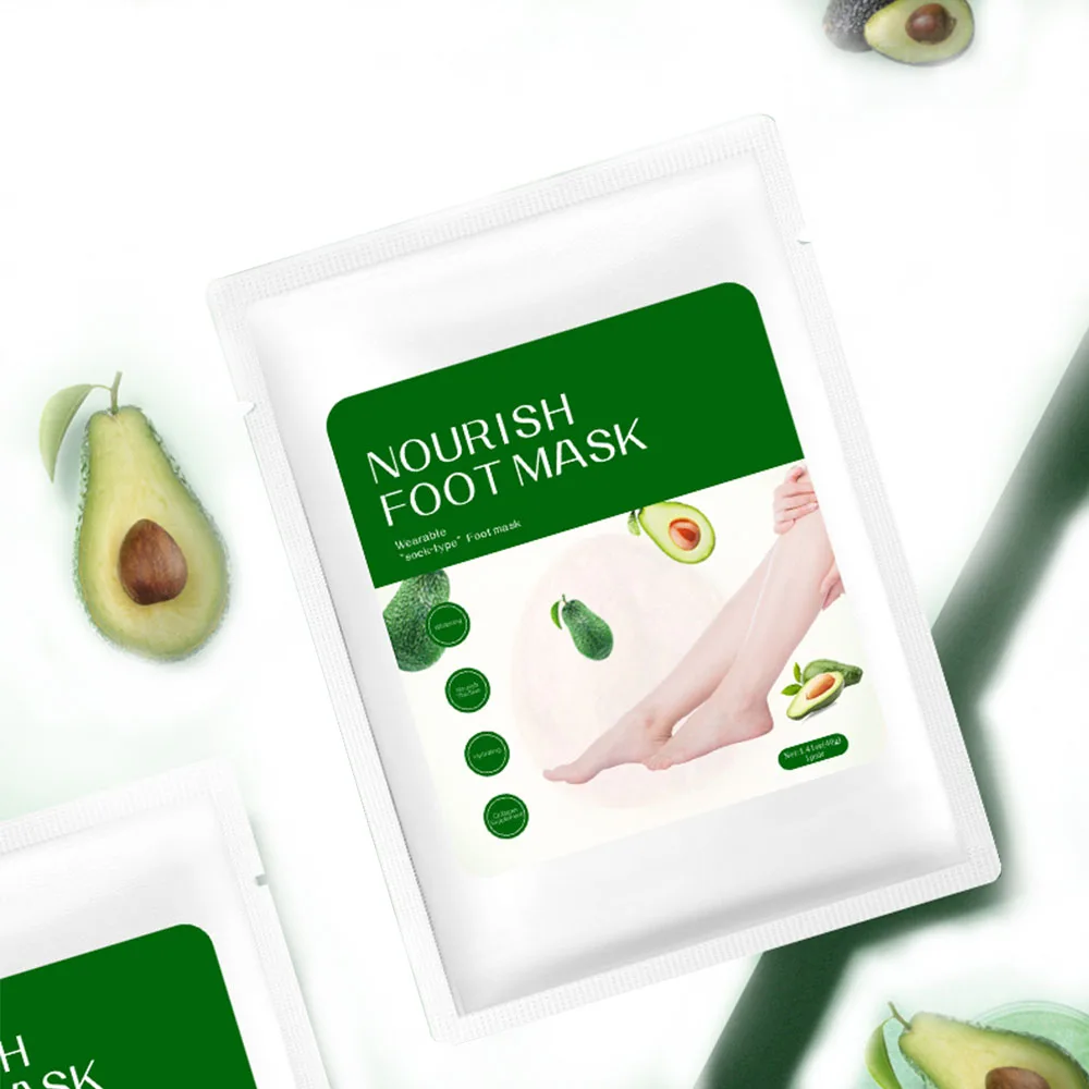 Private Label Foot Peel Mask Make Your Feet Baby Soft Foot Skin Care Peeling Away Calluses and Dead Skin beauty foot mask