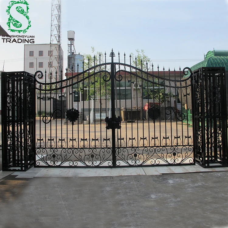 Protective Modern Luxury Wrought Iron Fencing and Gate Designs