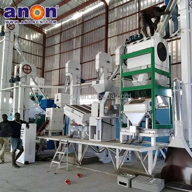 ANON cost-effective 20-30 tpd rice milling equipment on alibaba brain rice milling machines rice mill machine japan