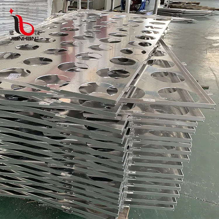 
exterior fireproof wall decoration ventilated sheet panel aluminium perforated metal facades cladding panel 