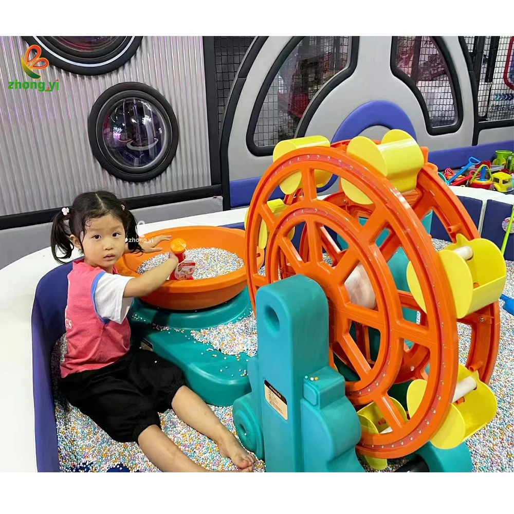 Zhongyi Amusement Park Patent Ferris wheel for the water sand truck Large Sand Pool Toy with Ceramic Particle Colored Sand