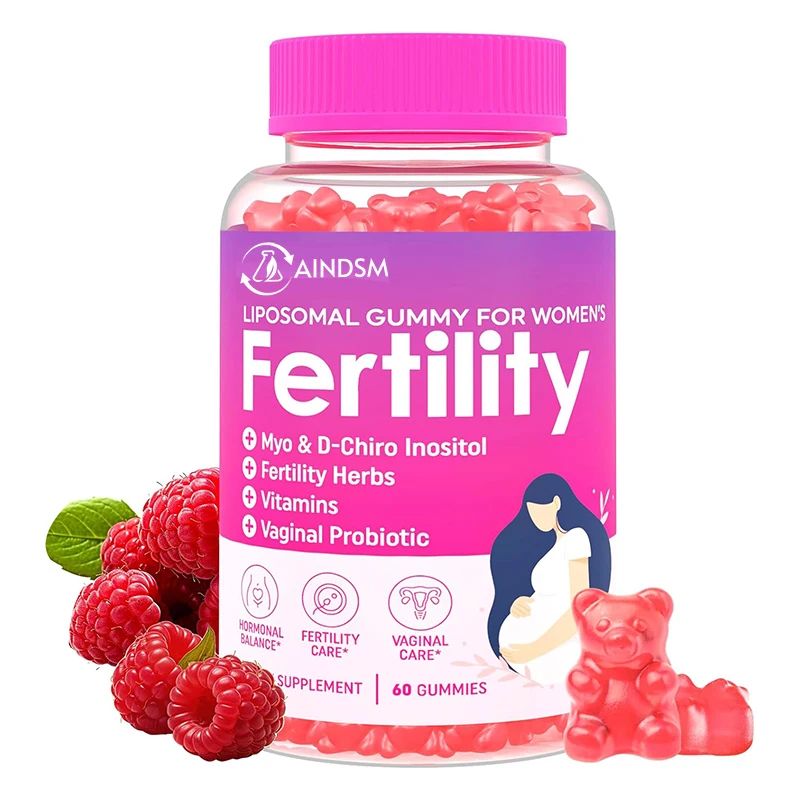 Private Brand Female Fertility Support Hormone Balance Gummies Female Fertility Gummy Boost Energy Female Fertility Gummy