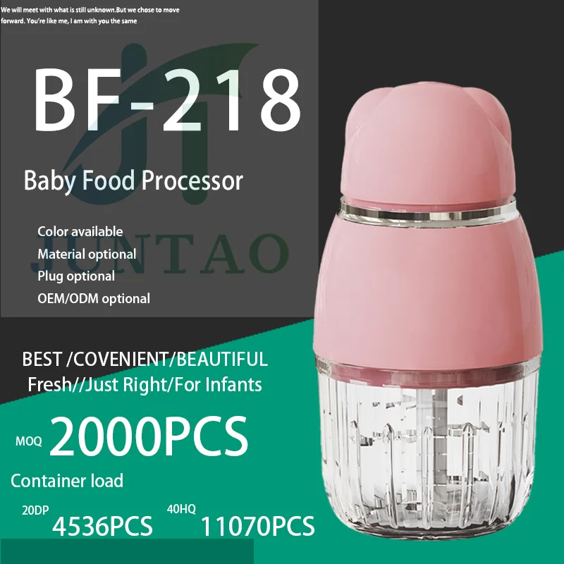 Glass Container Mini Food Manual Smoothie Oat Milk pink Personal Mixer Grinder Chopper Electric Vegetable Baby Food Makers