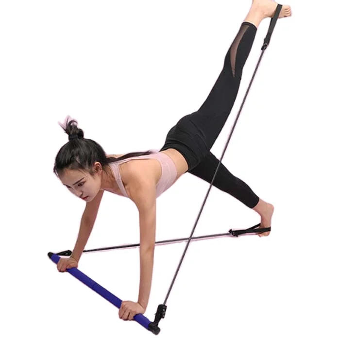 YG-2307 Exercise Resistance Band Yoga Pilates Bar Kit Muscle Toning Bar