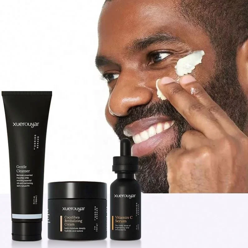 Three Piece Whitening Moisturizing Repair  Moisturizing Cream Lotion Man Face Wash  Men Skin Care Set