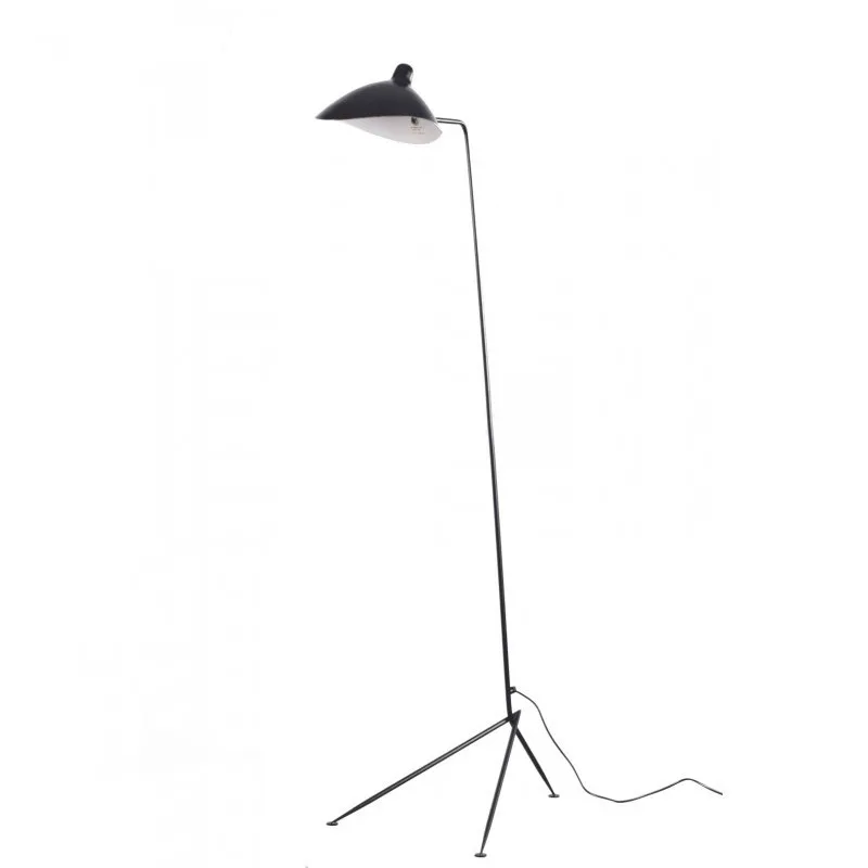 Industrial Loft Iron Minimalist Black Floor Lamp Three Light Swing Arm Floor Light for Foyer Dining Room Bedroom