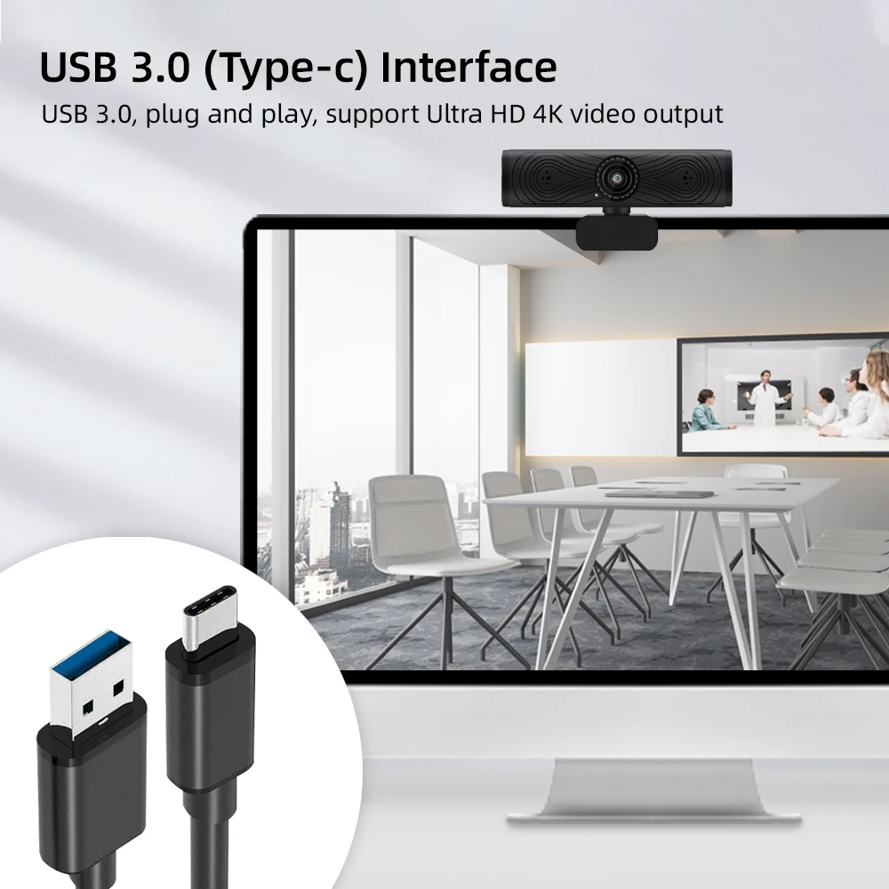 4k UHD веб-камера со встроенным микрофоном usb 3 0 ptz камера для видеоконференций компьютера