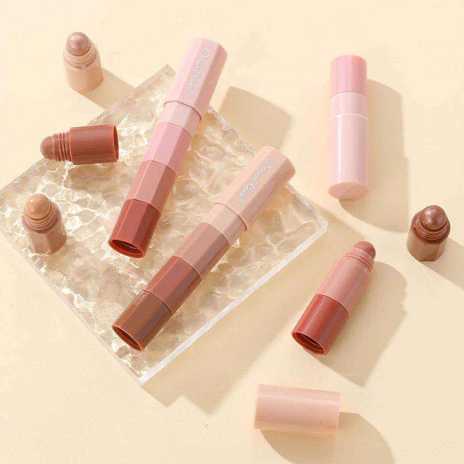 4 in 1 Long Lasting Shimmer Makeup Eye Shadow Stick Waterproof Metallic Glitter Eyeshadow