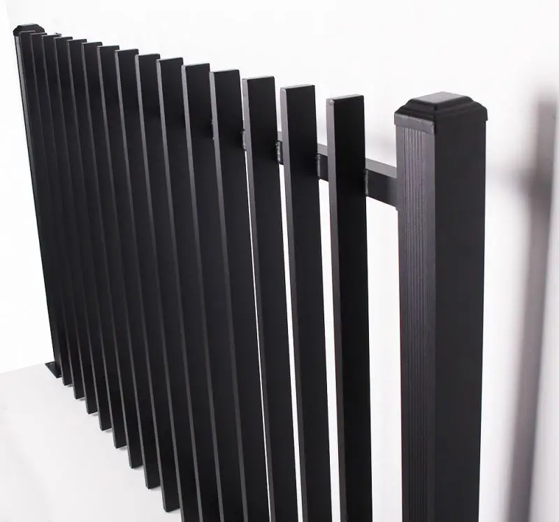 manufacturer Selling well all over the world slat sliding aluminum gates driveway louvered horizontal aluminum fence