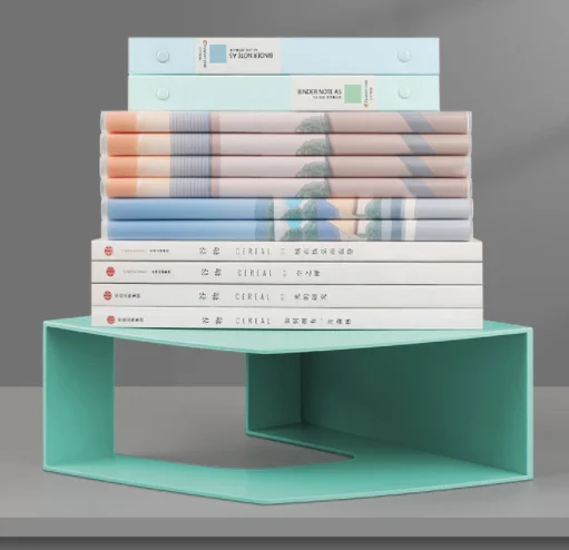 New Design File Column Desktop Office Supplies File Management Storage Student Bookshelf Plastic File Box