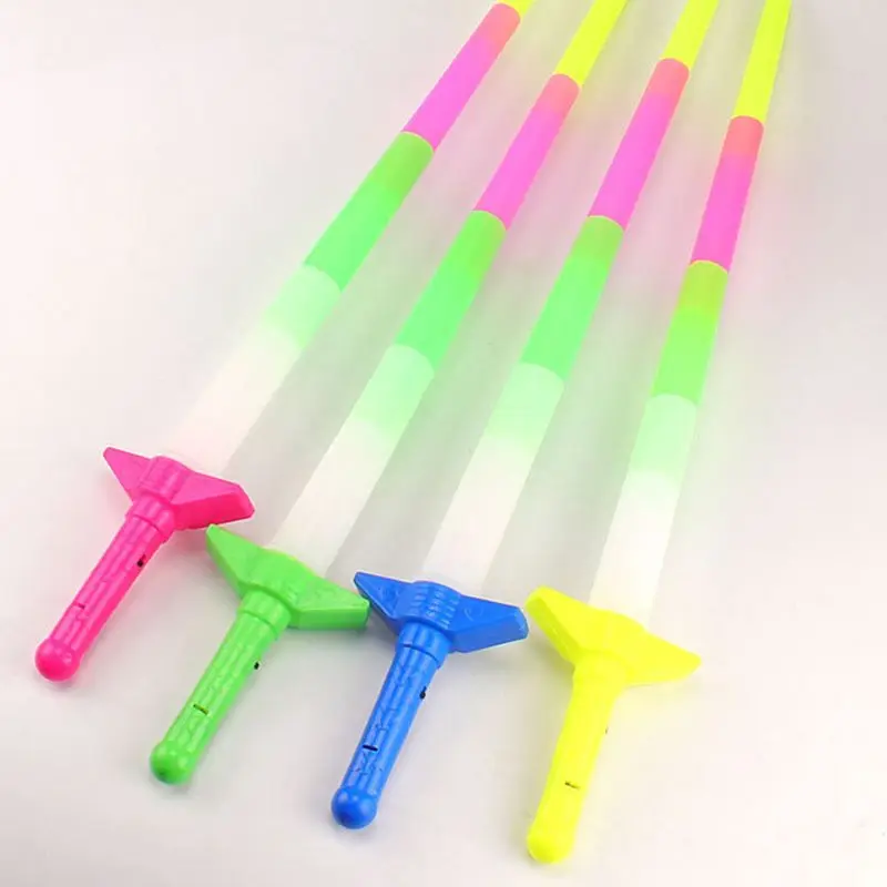 Cheap Plastic Folding Led Sword Wand Toy Multicolor Flashing Light Up Colorful