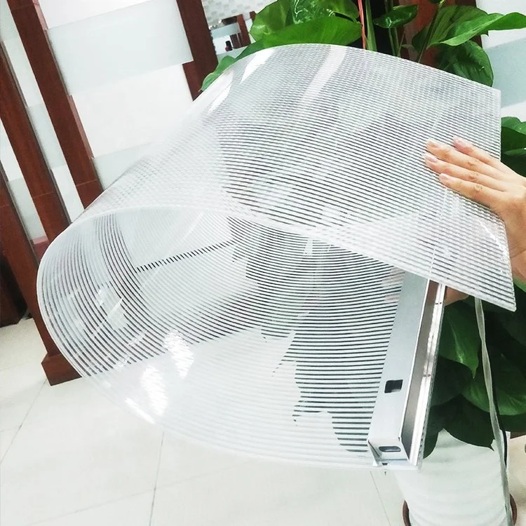 Foldable and portable transparent film screen High brightness and long life LED transparent and flexible screen