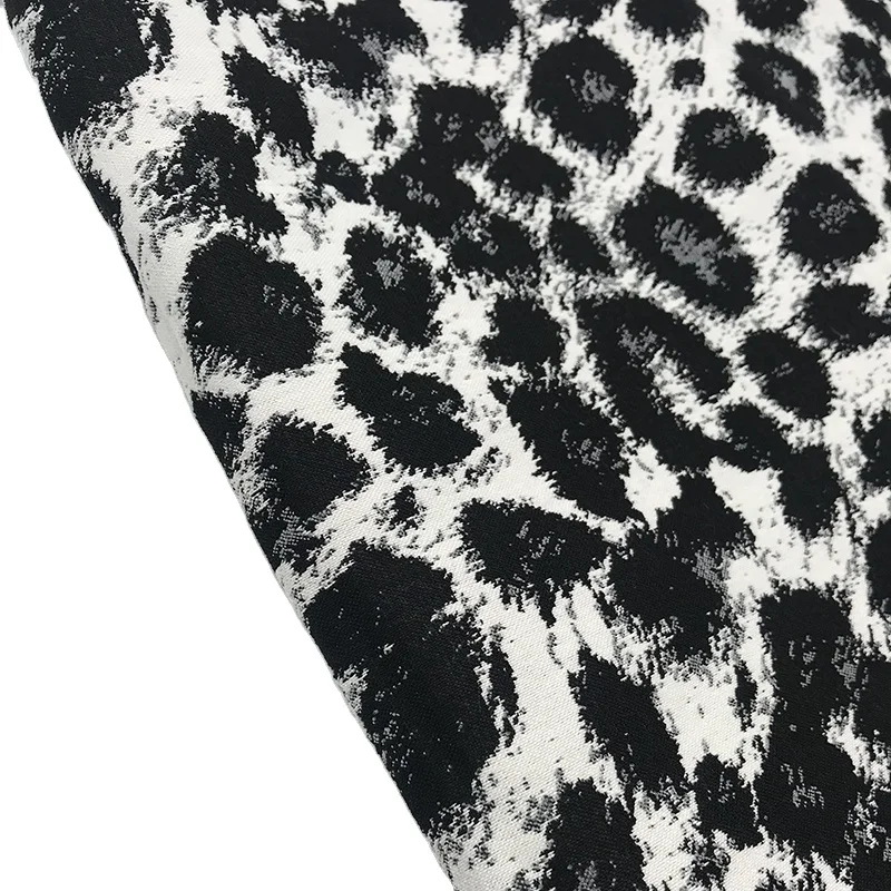 
New listing stretch pants fabric black&white double yarn dyed bengaline 