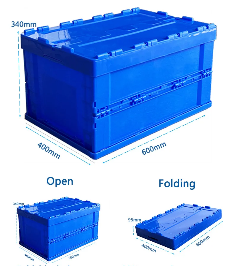 Folding Moisture Resistance Storage Boxes Can Be Used In Warehousing Turnover Containers Boxes Foldable Plastic Boxes