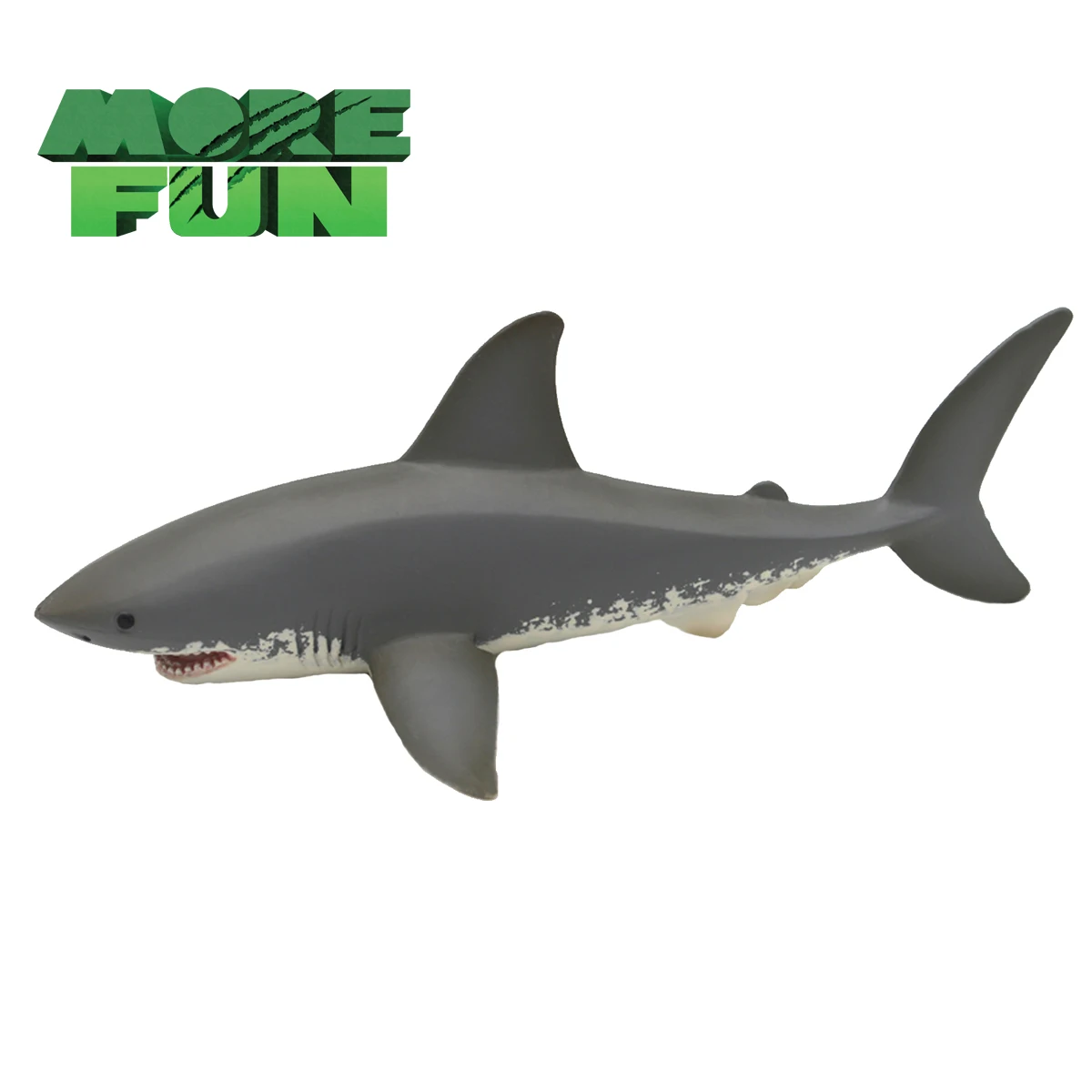 Morefun Solid PVC Simulation Sea Life Shark Model Plastic Animal Toys Marine Figures Ocean Jaws Great White Shark Toys