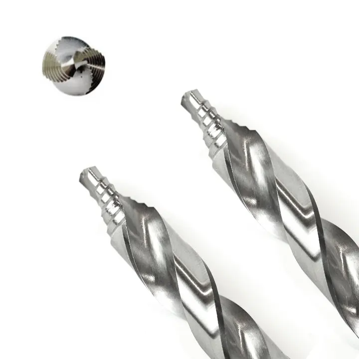 Type-250-Vt Vortex Pilot Point Mechanic Length Step Twist Drill Bit For Metal With 3-Flats On The Shank 15/64 Diameter