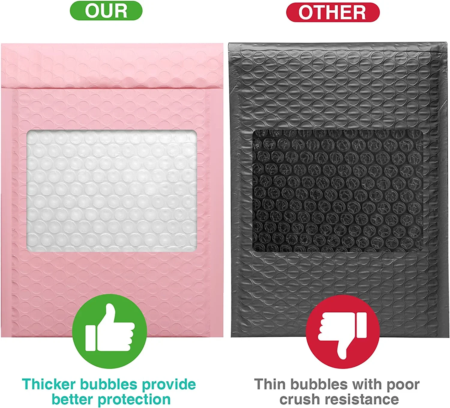 ZGCX Custom 10x13 Logo Mailing Bag Strong Adhesive Thickened Logistics Mail Shipping Plastic Bubble Packaging Bag Bubble Mailer