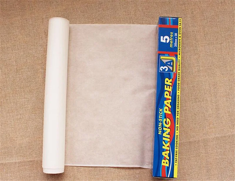 High quality unbleached brown silicon non stick Parchment Baking Paper