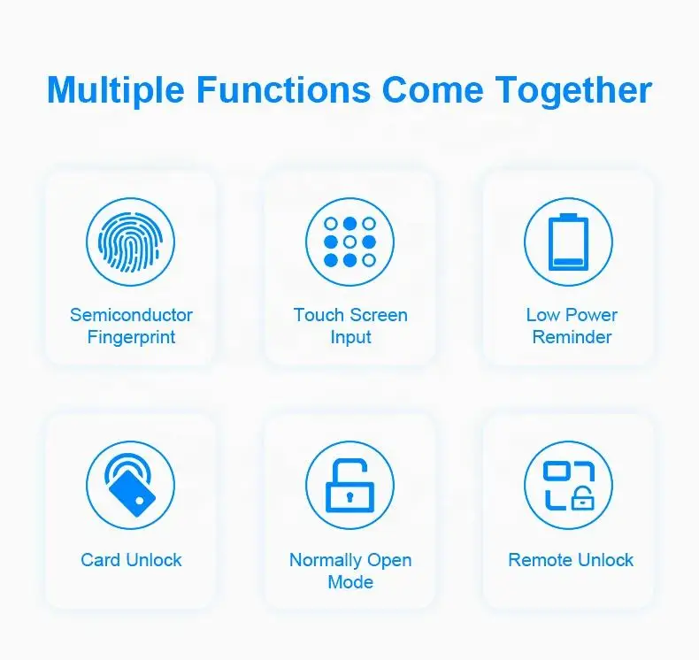 low price smart door lock statlock high precision finger print door lock apply to hotel door lock High-end home electronics