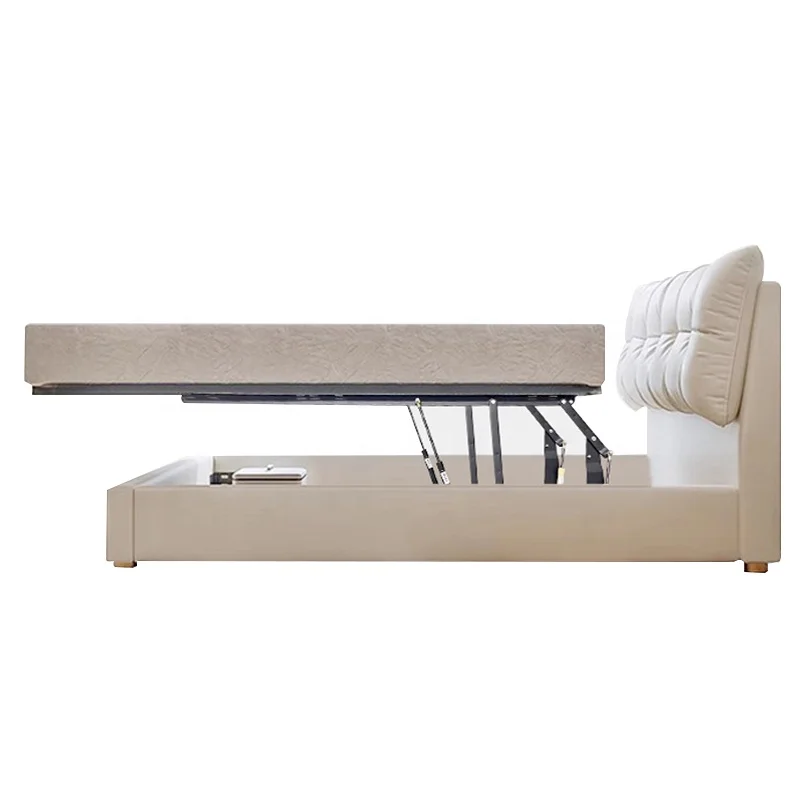 Lequan Hardware Mechanism Pneumatic Lift Up Hydraulic Strong Storage Bed Frame Hinge Bracket Bed Gas Spring Lifter