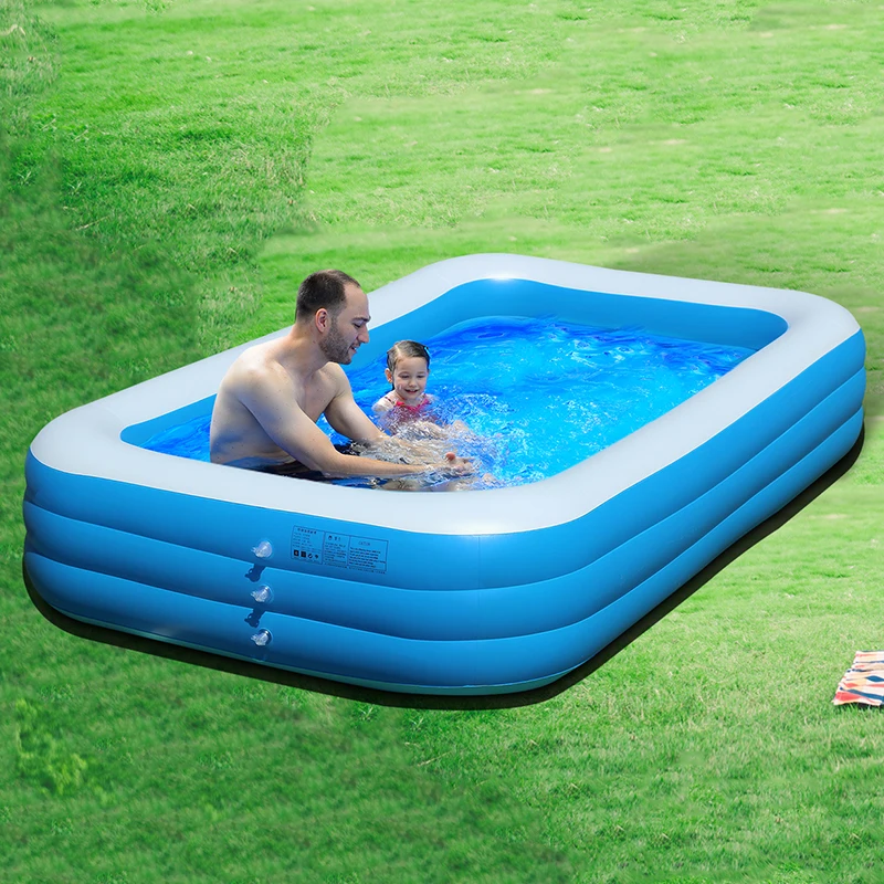 Factory Custom Self 3 Layers Inflatable Outdoor Swimming Pool For Backyard
