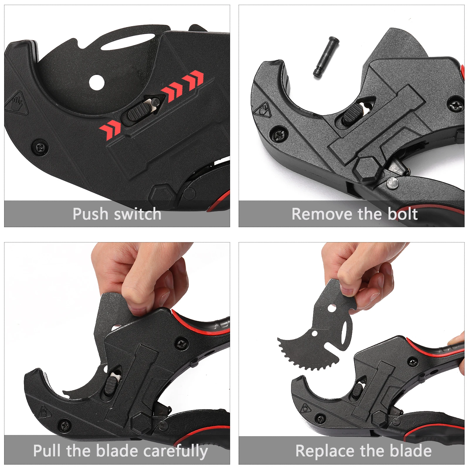 42mm PVC Pipes Cutters Aluminum Alloy Tube Cutter Steel Blade up for Cutting PVC Pipes