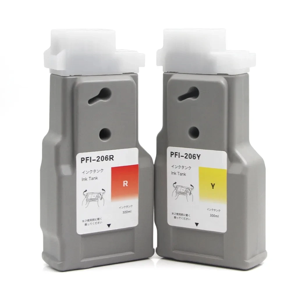 MWEI PFI206 206 300ML/PC Printer Compatible Plotter Disposable Ink Cartridge For Canon PFI 206 For Canon iPF 6400/6450