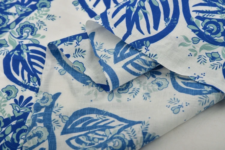 High quality tencel fabric china 30% tencel 70% cotton custom design digital printed fabric