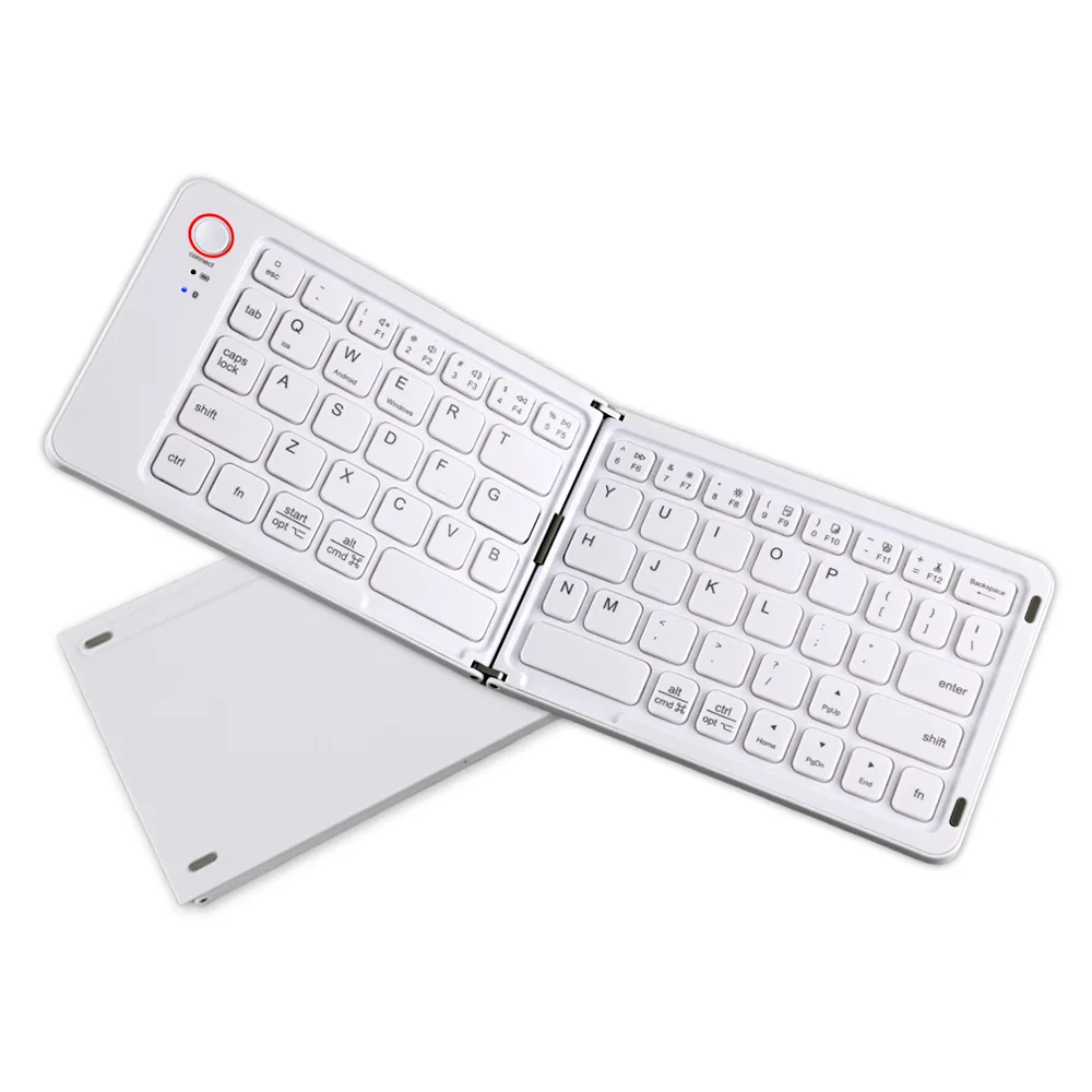 With Rechargeable Battery iOS Android Windows Mac OS system Mini Portable Wireless Foldable Keyboard bluetooth for Phone PC