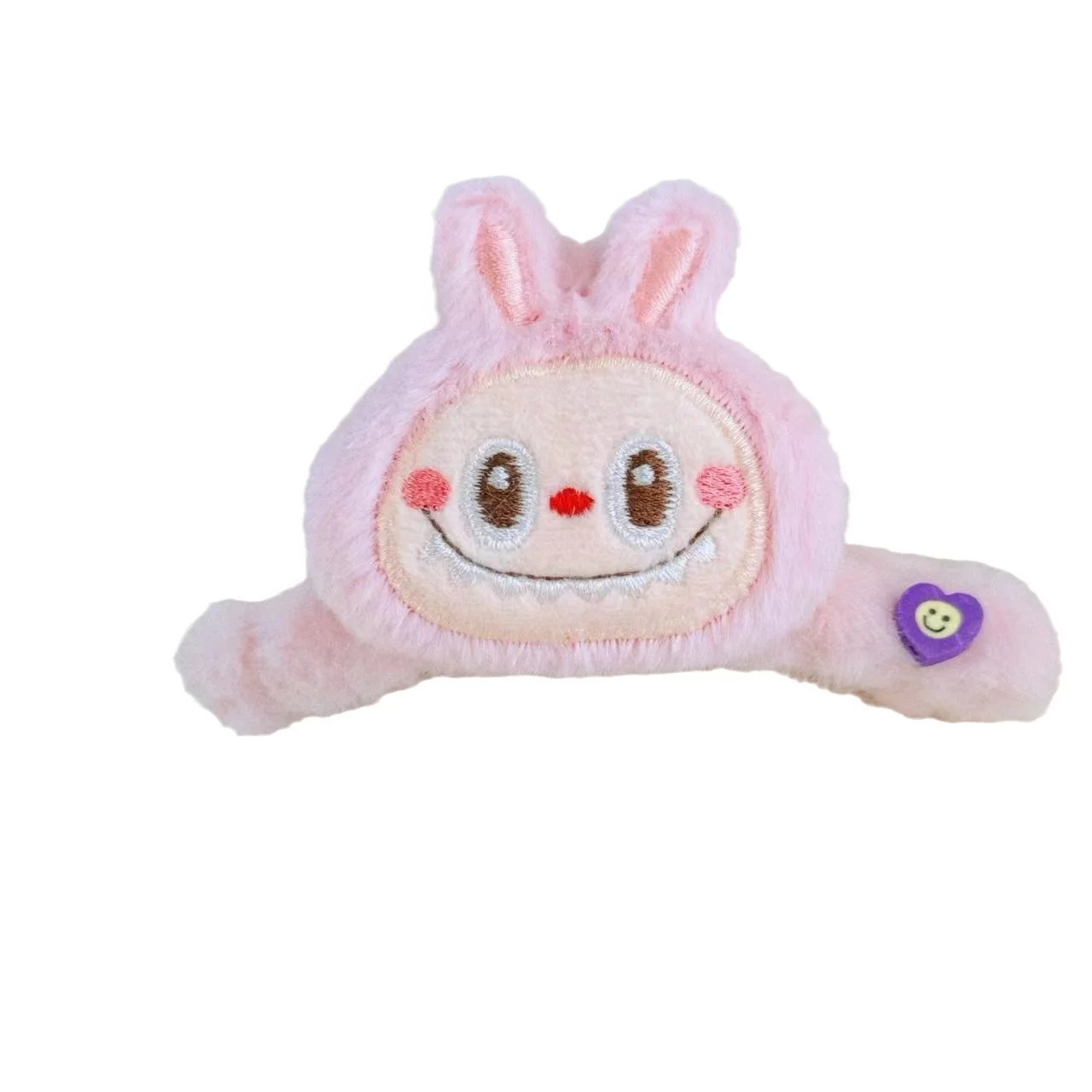 Hot Selling Stuffed Cute Labubu Girl Hairpin Cartoon Hair Clip Ponytail Ornament Accessories Plush Hairpin