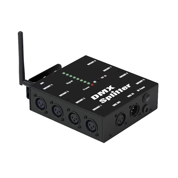 Новый 2 4 ГГц DMX512 беспроводной 8-канальный усилитель сигнала Dmx сплиттер с беспроводным приемником