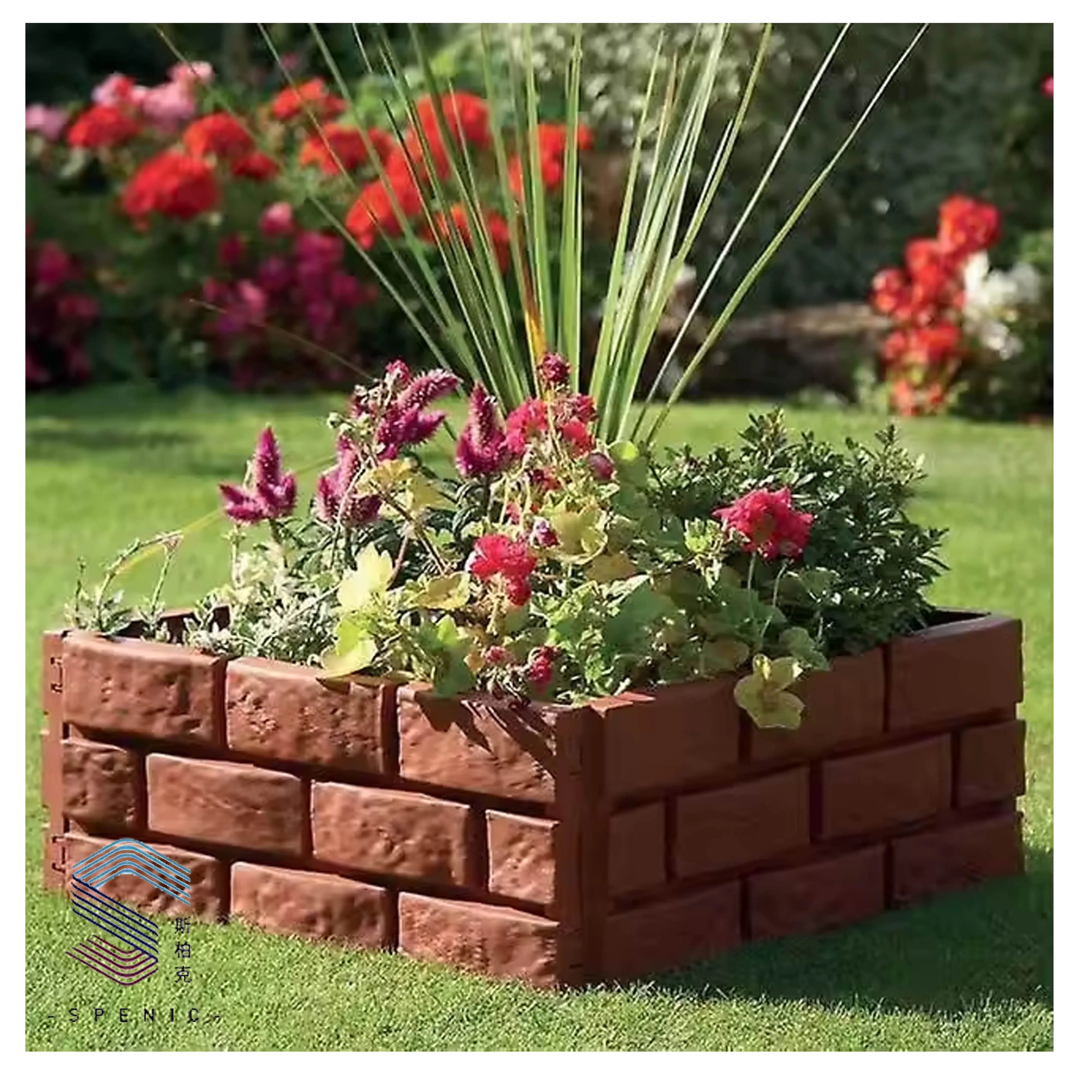 4 Pieces Set Garden Edging Garden Edging Plastic Grass Fence Ornamental Fencing Lawn Fence Picket